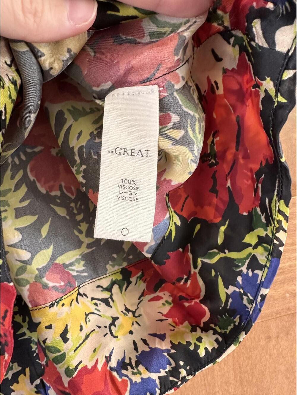 The GREAT. The Ponder Top in Hidden Garden Floral Red Women’s size 0 (US XS) - Picture 8 of 15
